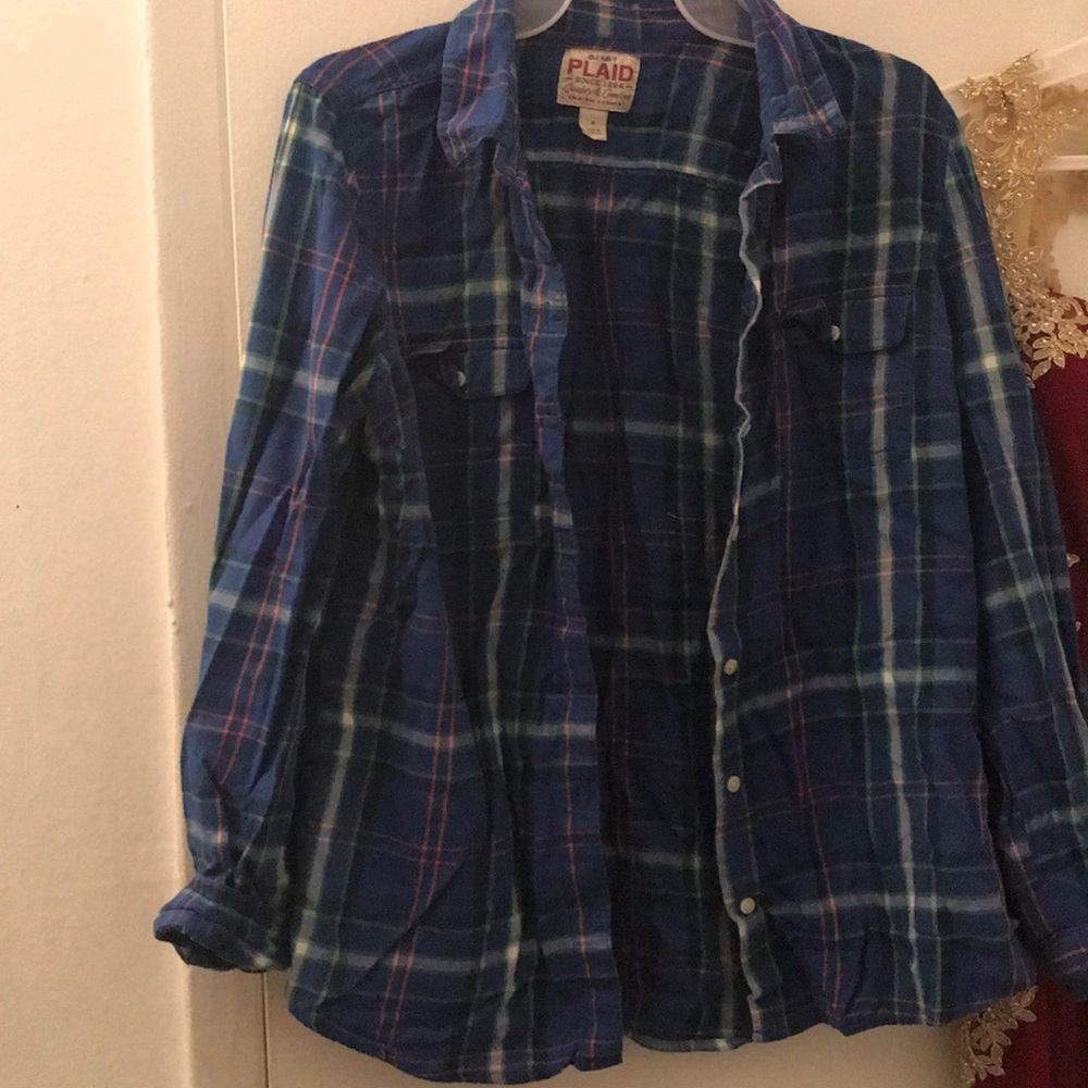 Blue button down shirt